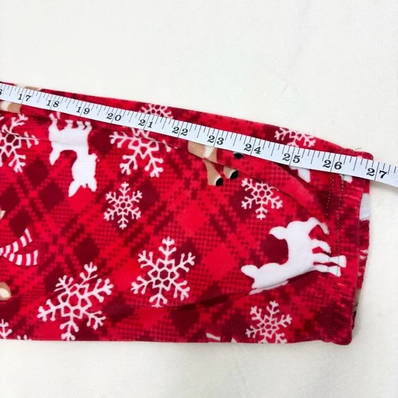 Rudolph‎ the Red-Nosed Reindeer Women's Velour Jogger Pajamas, Allover Print M - Picture 9 of 10